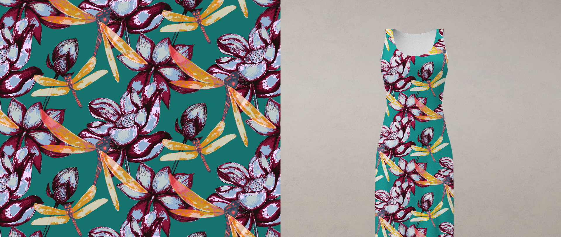 Rose and Butterflies